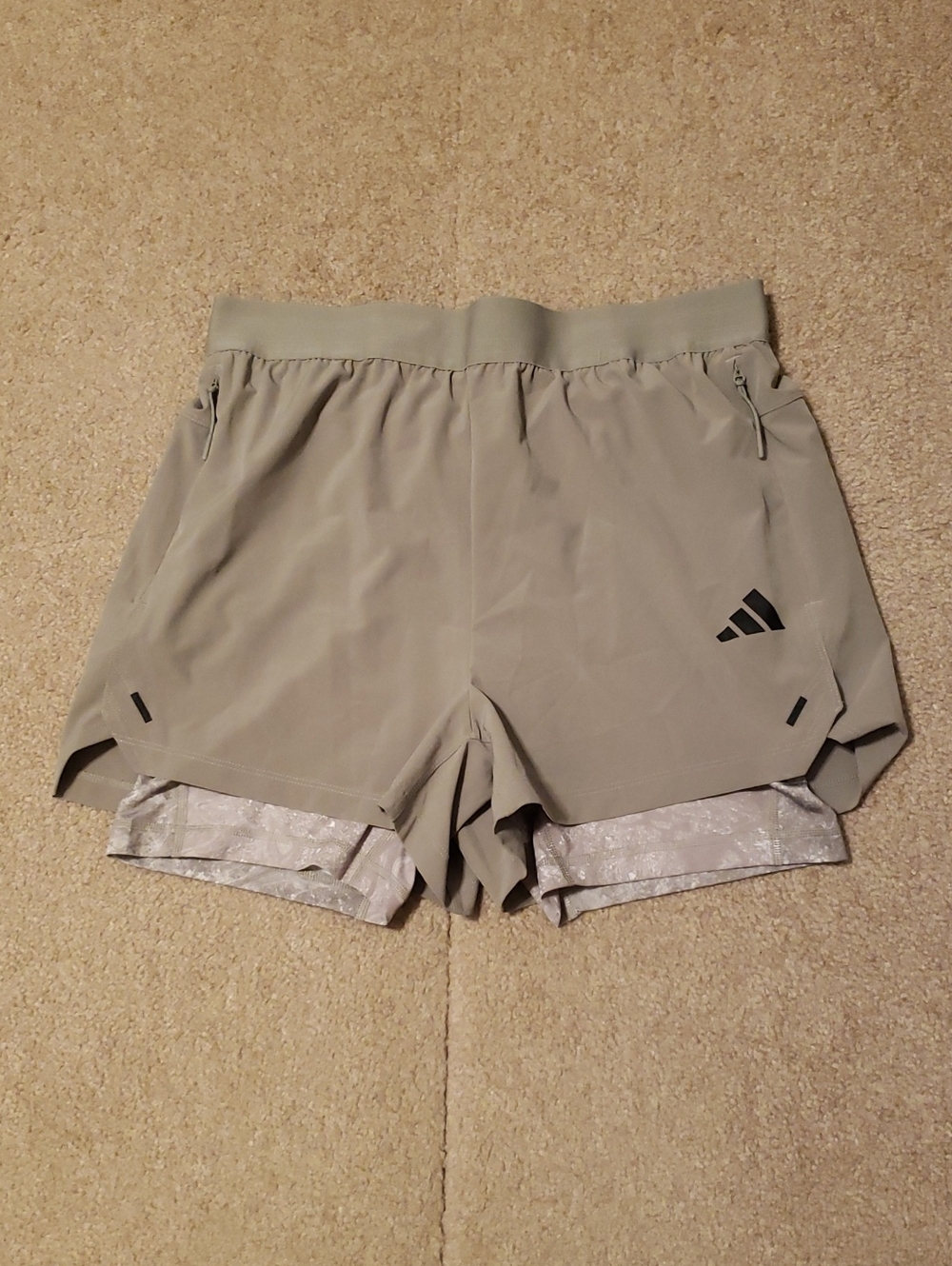 Adidas Men's Green PrimeLift Workout 2in1 Shorts